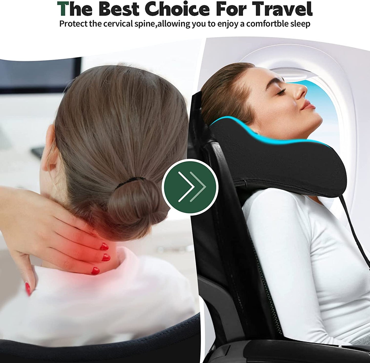 Travel Bundle - 360° Neck Support Travel Pillow